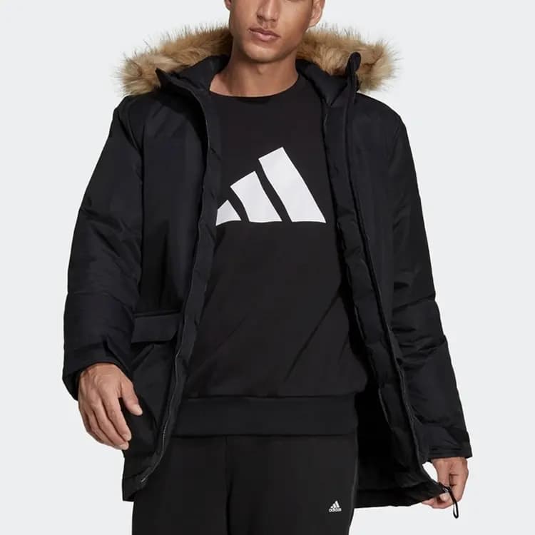 adidas Utilitas Kişi Puffer Pencək Qara 2