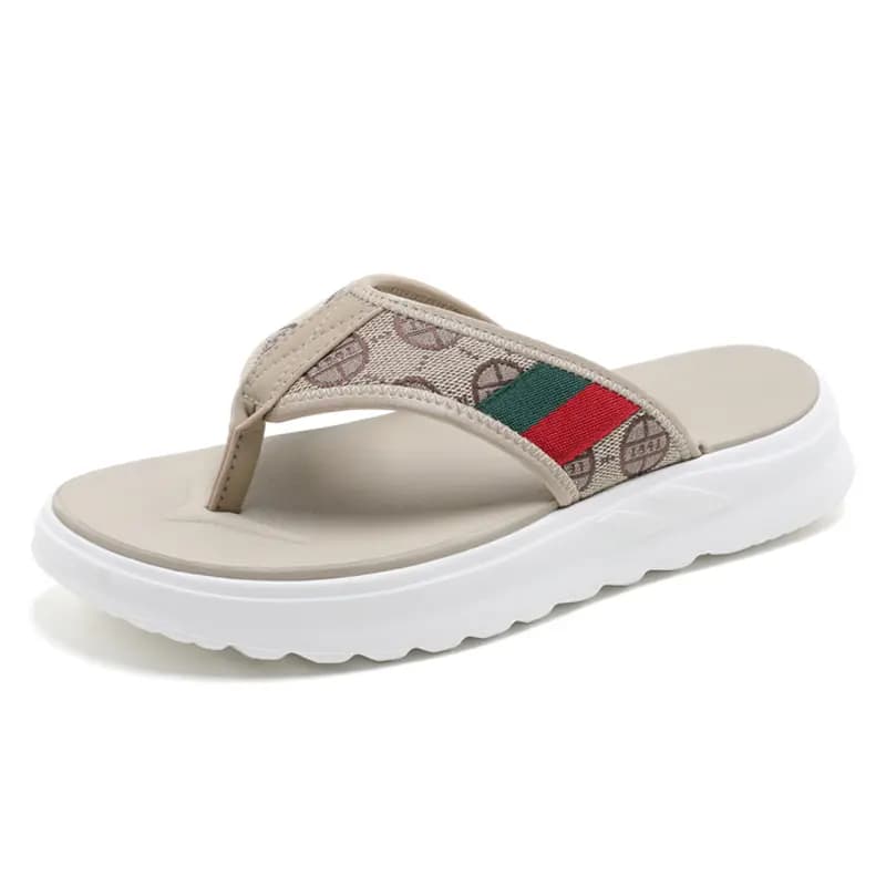 Jeep Fashion Classic EVA Flip-Flops Men's Khaki