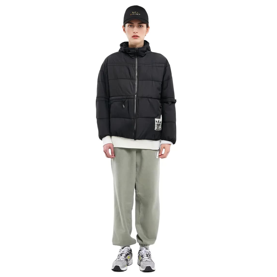 adidas Originals Trefoil Puffer Qadın Pencəyi Qara 8