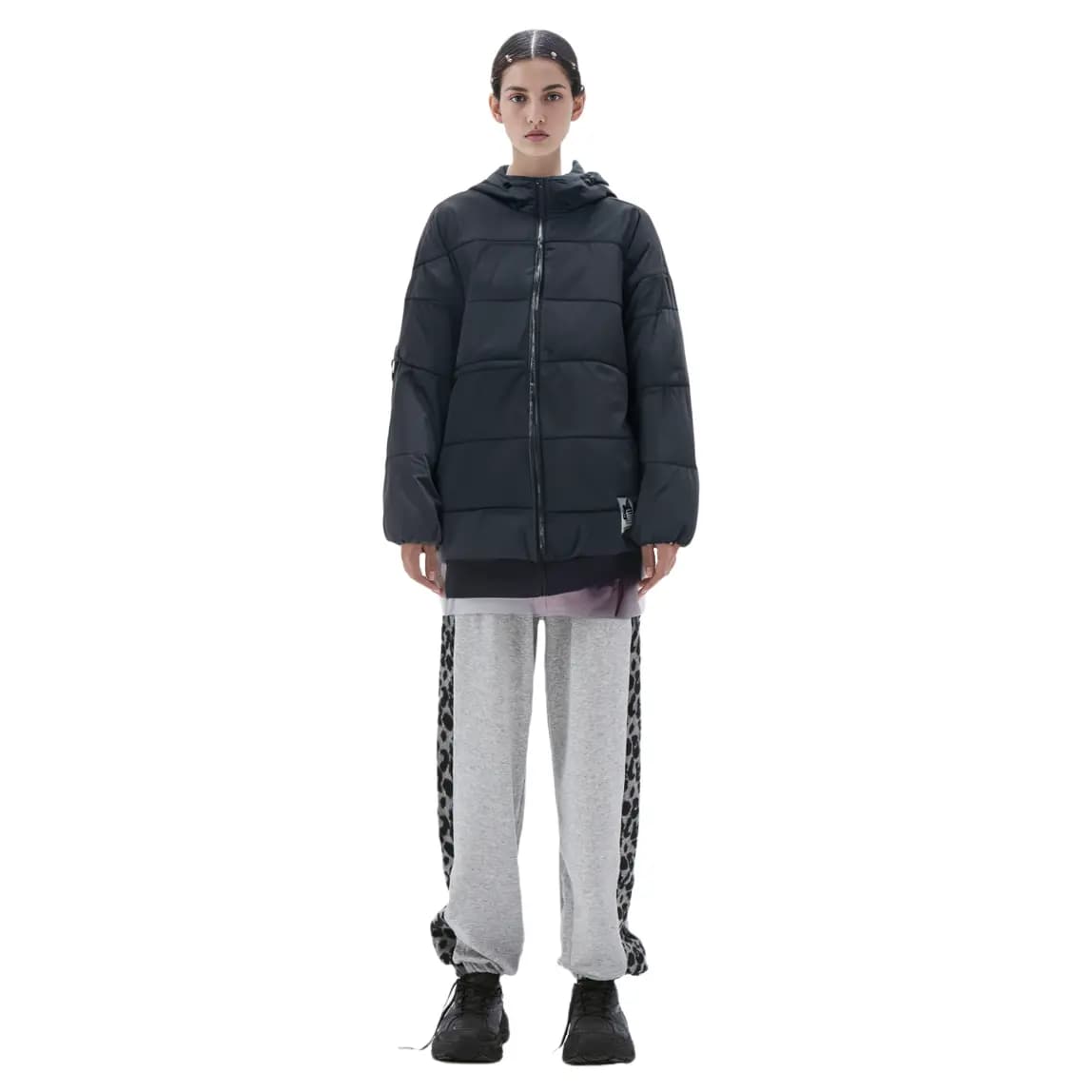 adidas Originals Trefoil Puffer Qadın Pencəyi Qara 9