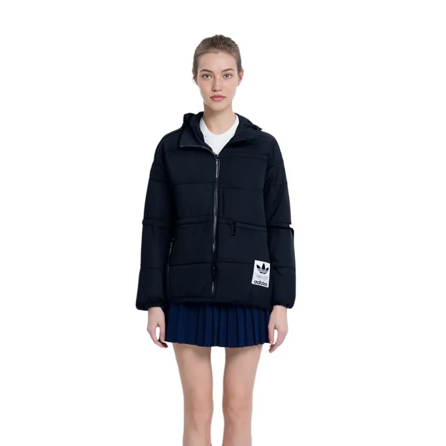 adidas Originals Trefoil Puffer Qadın Pencəyi Qara 10
