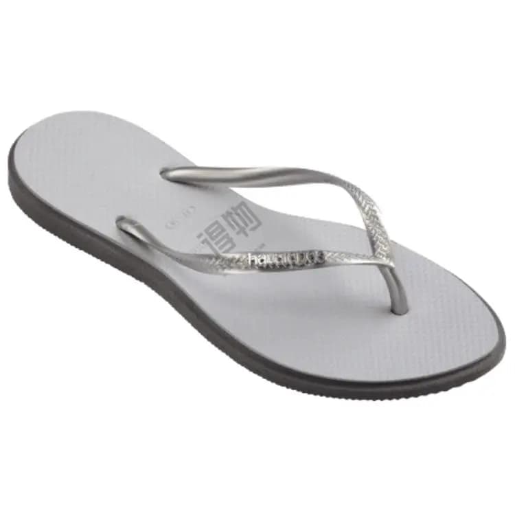 Havaianas Slim Point Qadın Şipetləri Polad Boz 3