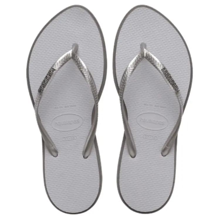 Havaianas Slim Point Qadın Şipetləri Polad Boz 4
