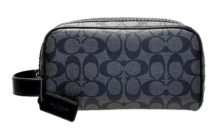 COACH Travel Kit Makiyaj Çantası Qara 2