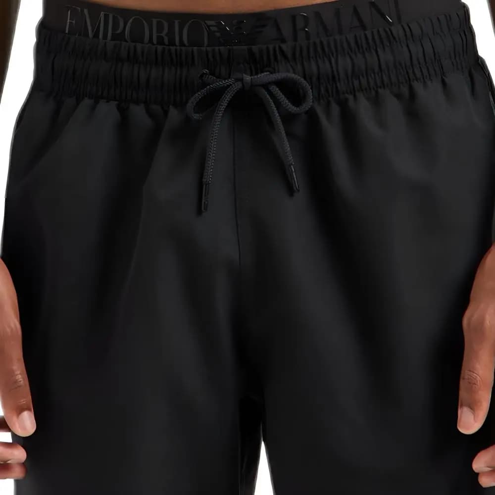 EMPORIO ARMANI Kişi Çimərlik Şortu Qara 5