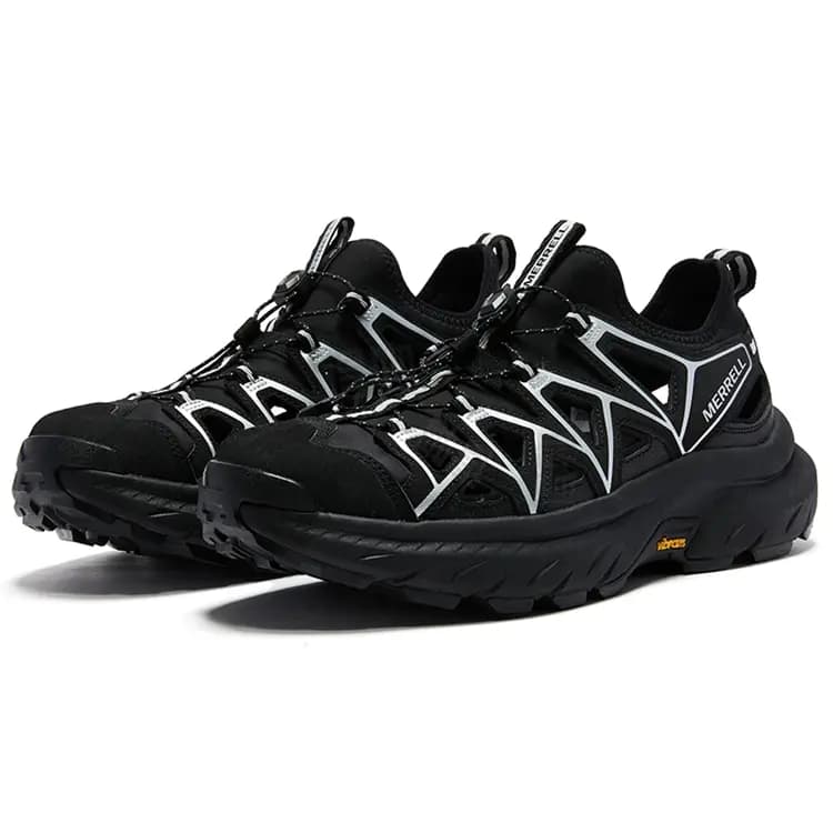 MERRELL FUSION FRAME SC Frame Shoes Comfortable Versatile Slip-Resistant Waterproof Breathable Water Shoes Unisex Black Silver 2