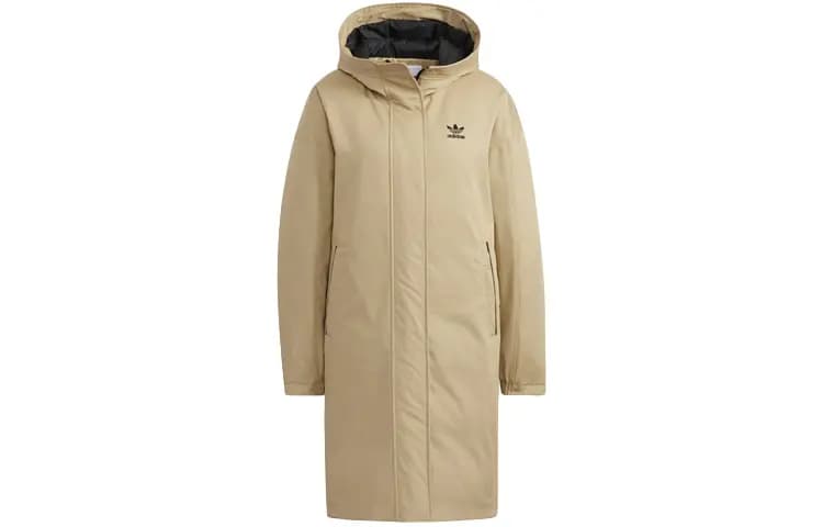 adidas Originals Layered Parka Qadın Pux gödəkçəsi Xaki 3