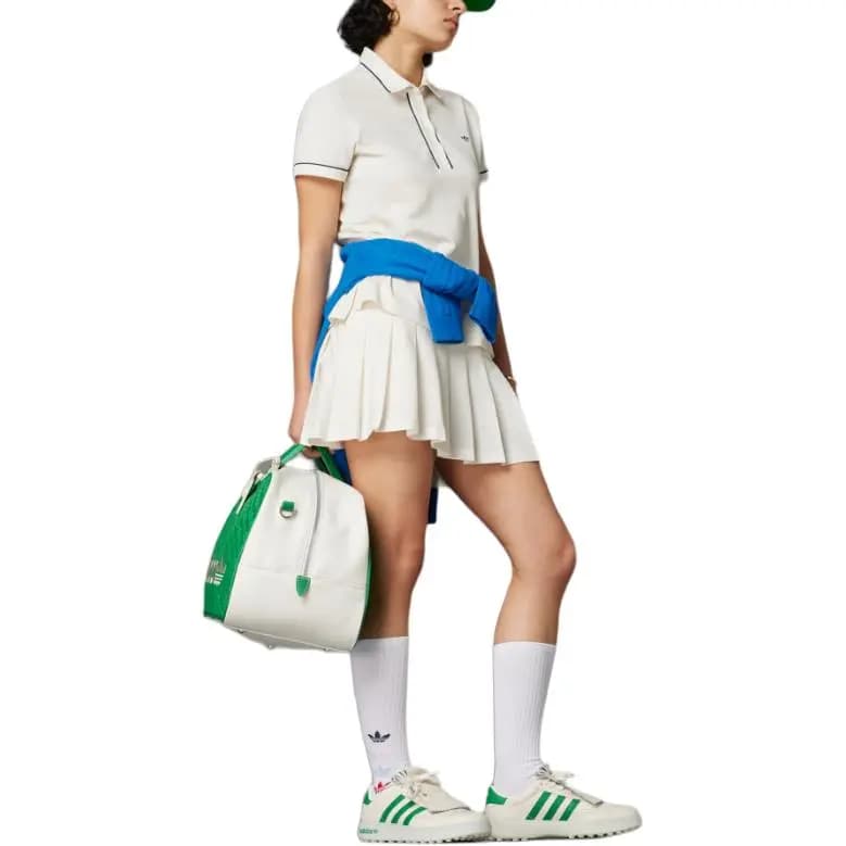 adidas Originals Twistknit Qısaqol Polo Köynək Qadın Təbaşir Ağ 5