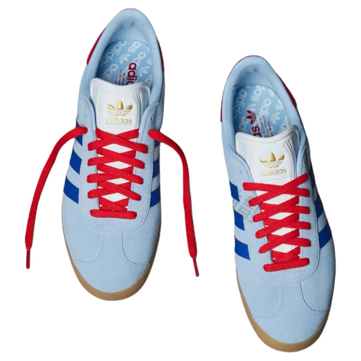 Adidas Gazelle Spikeless Golf Clear Sky Scarlet 3