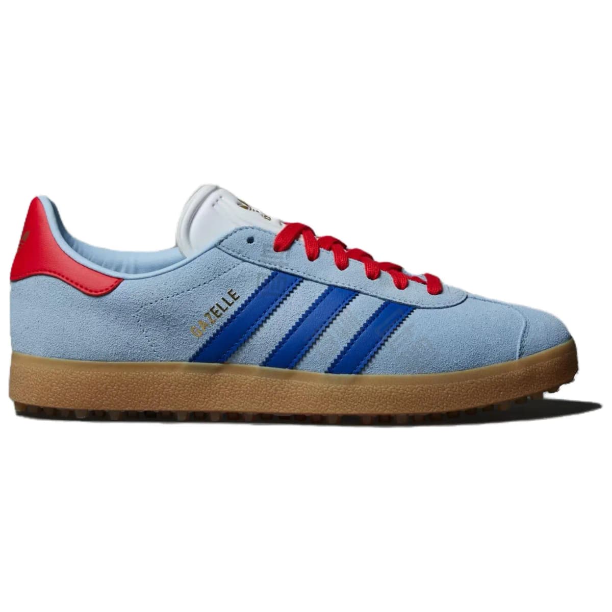 Adidas Gazelle Spikeless Golf Clear Sky Scarlet 2