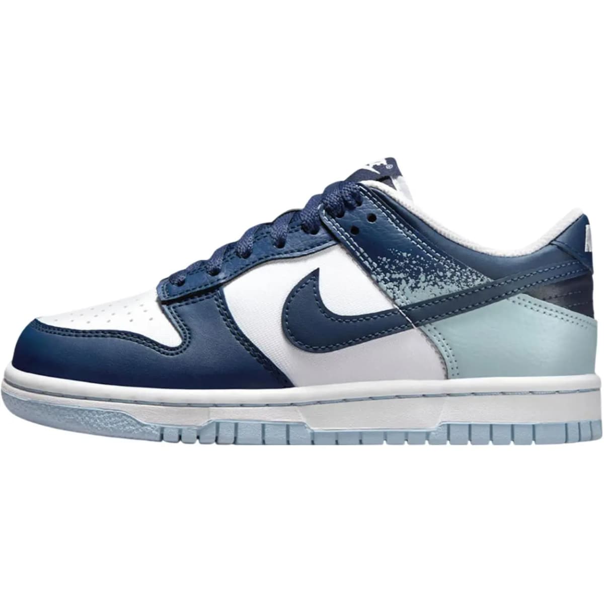 Nike Dunk Low Uşaq İdman Ayaqqabısı White/Marine Blue