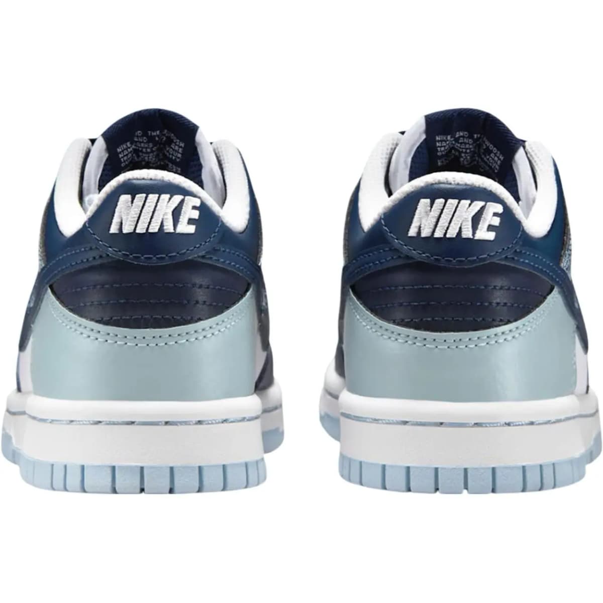 Nike Dunk Low Uşaq İdman Ayaqqabısı White/Marine Blue 5
