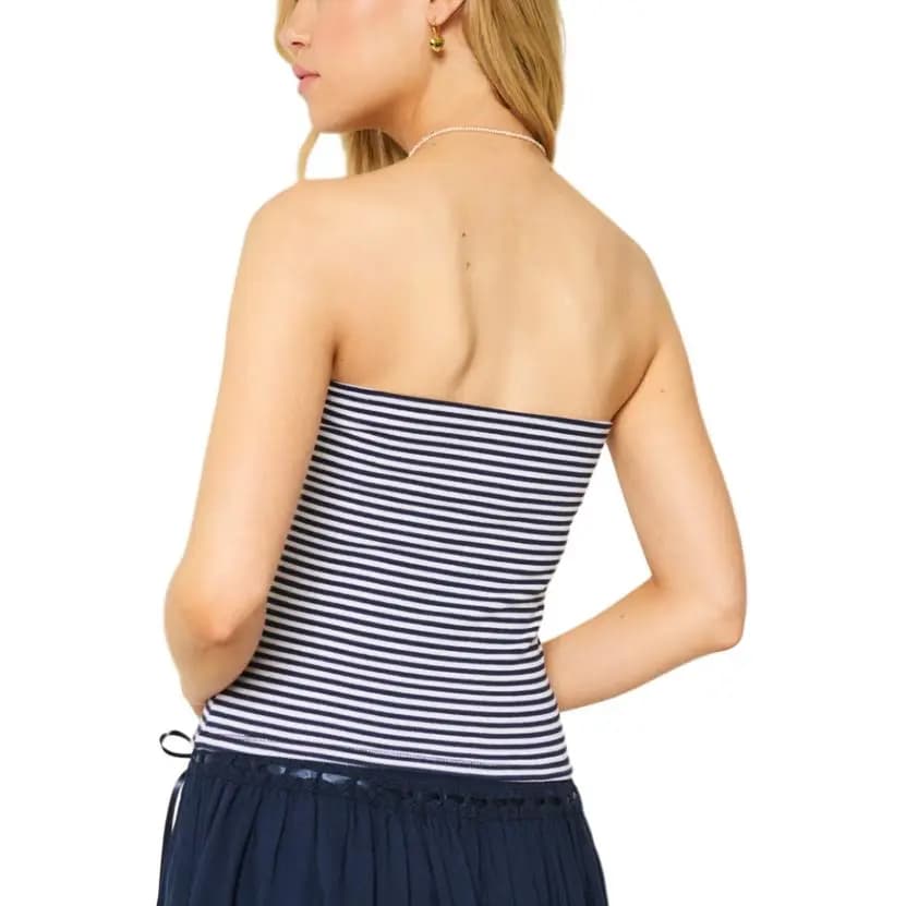 Hollister Zolaqlı Qadın Topu Tünd Göy 3