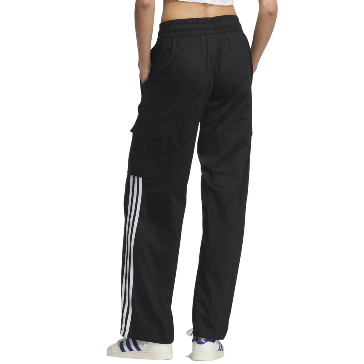 adidas Originals 3-STRIPESCARGOTROUSERS Qadın Karqo Şalvar Qara 4