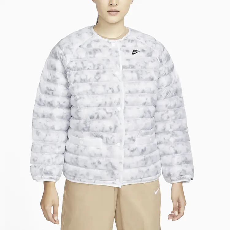 Nike Puffer Jacket Winter Women's Beige Yellow 6