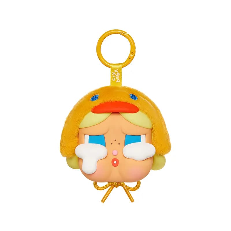 POP MART CRYBABY Silicone Earphone Case Women's Brown/Yellow 2
