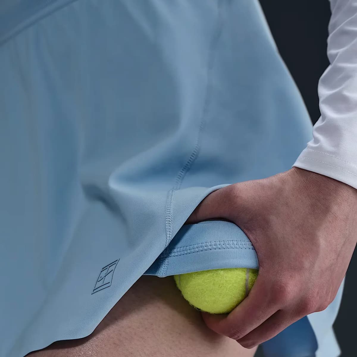 Nike Court Advantage Dri Fit Qadın Ətəyi Mavi 3