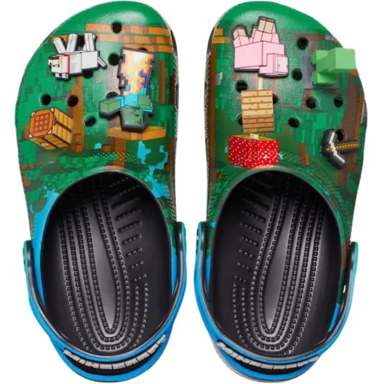 Crocs Minecraft Anti Slip Wear Resistant Low Top Children's Sandals Green Kids' 4