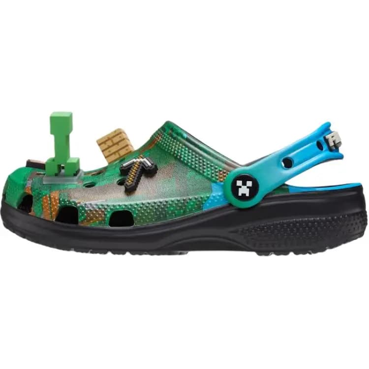 Crocs Minecraft Uşaq Sandalları Yaşıl