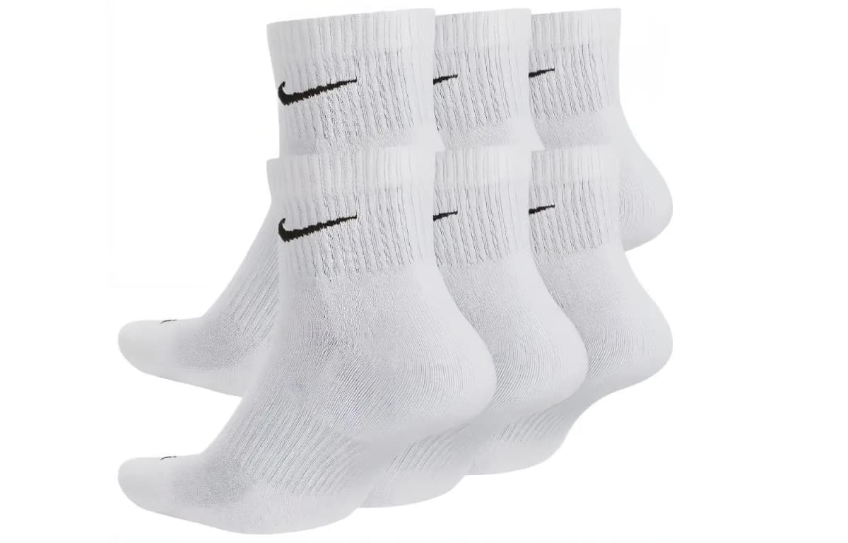 Nike Everyday Plus Corab 6-lı Dəst Ağ 2