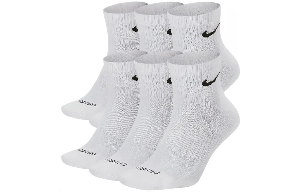 Nike Everyday Plus Corab 6-lı Dəst Ağ