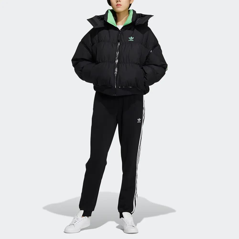 Adidas Originals LONG ZIP DOWN Qadın Puffer Pencəyi Qara 5