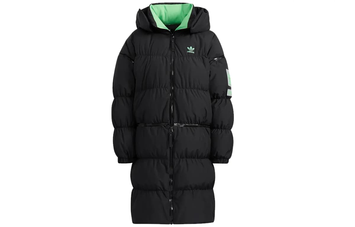 Adidas Originals LONG ZIP DOWN Qadın Puffer Pencəyi Qara