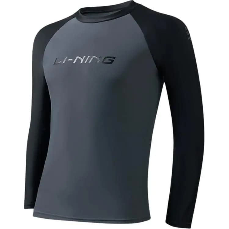 LiNing Kişi Üzgüçülük Köynəyi Boz