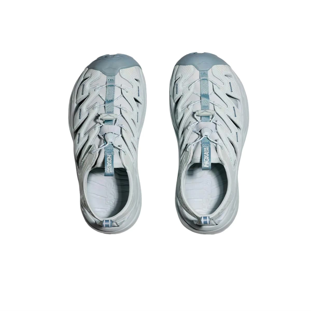HOKA ONE ONE Hopara Series Fabric Comfortable Fashion Trendy Versatile Non-Slip Breathable Wear-Resistant Water Shoes Unisex Grey Blue/Crystal Blue 4