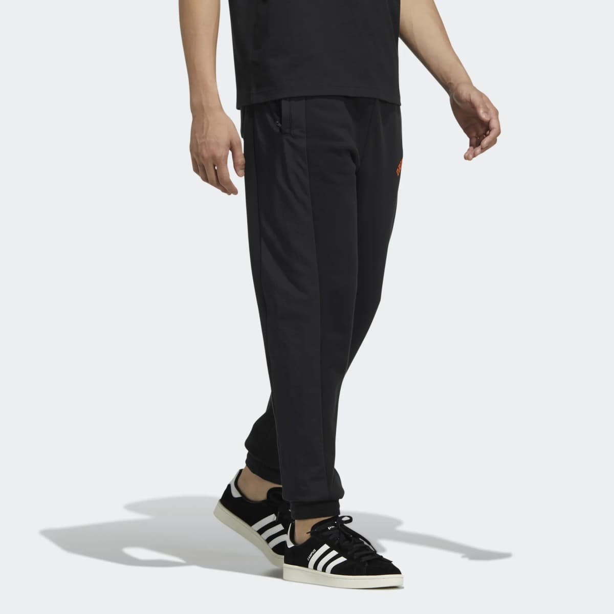 adidas originals Trefoil Mr Sweatpant Casual Jogger Side Stripe Sweatpants Men's Black 4