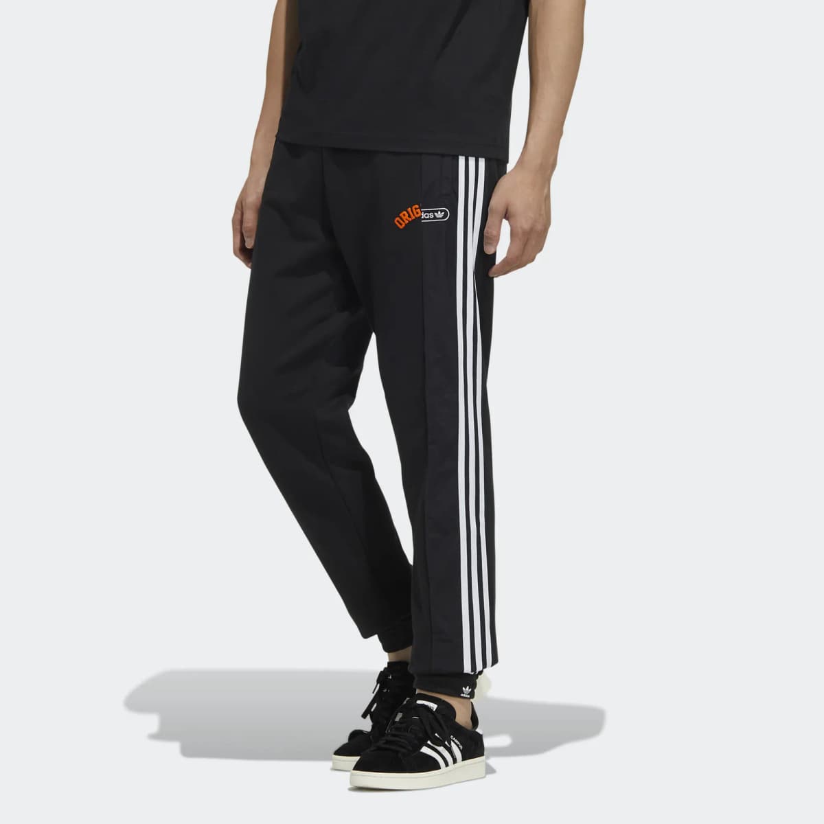 adidas originals Trefoil Mr Sweatpant Casual Jogger Side Stripe Sweatpants Men's Black 2