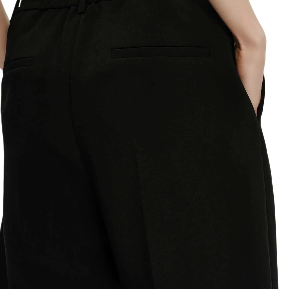 KARL LAGERFELD Business Daily Party Luxury Straight Leg Slit Zip Trousers Women's Black 5