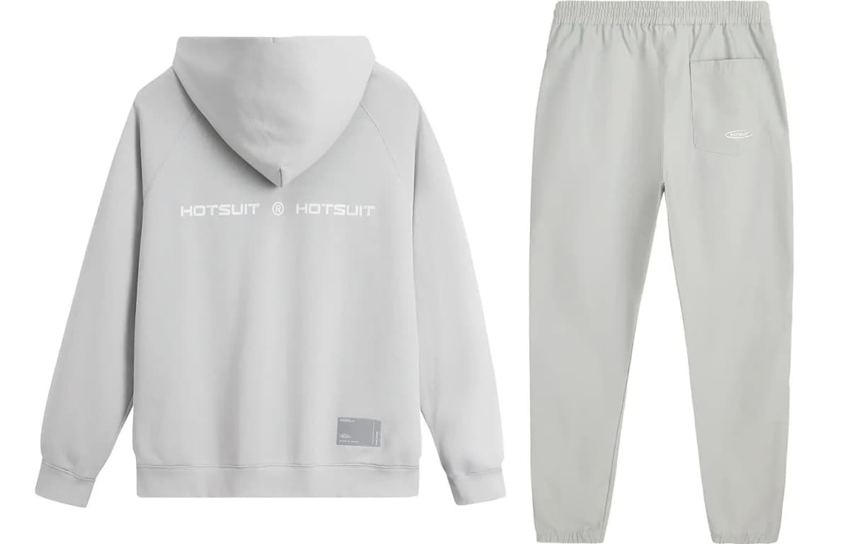 HOTSUIT Logo Zip Hoodie və Jogger Dəsti Unisex 10