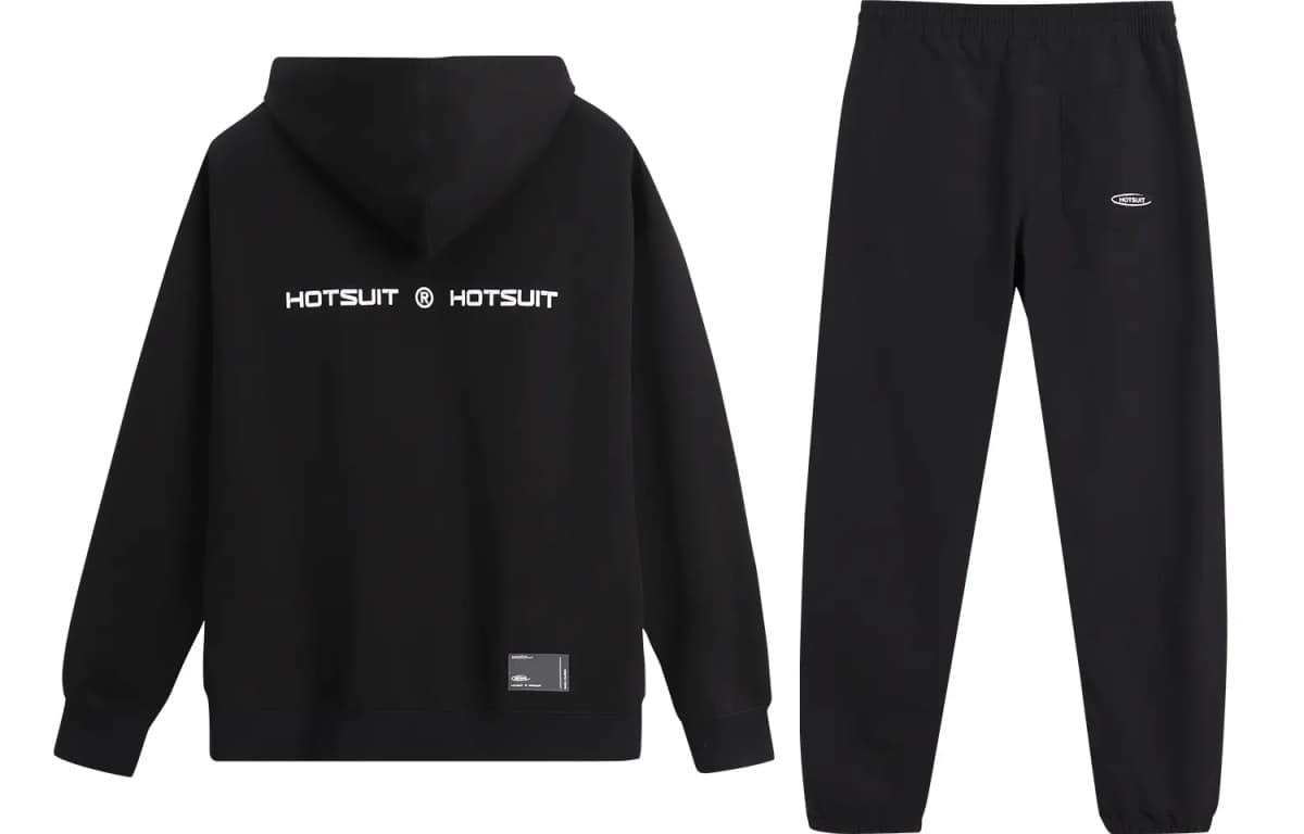 HOTSUIT Logo Zip Hoodie və Jogger Dəsti Unisex 2