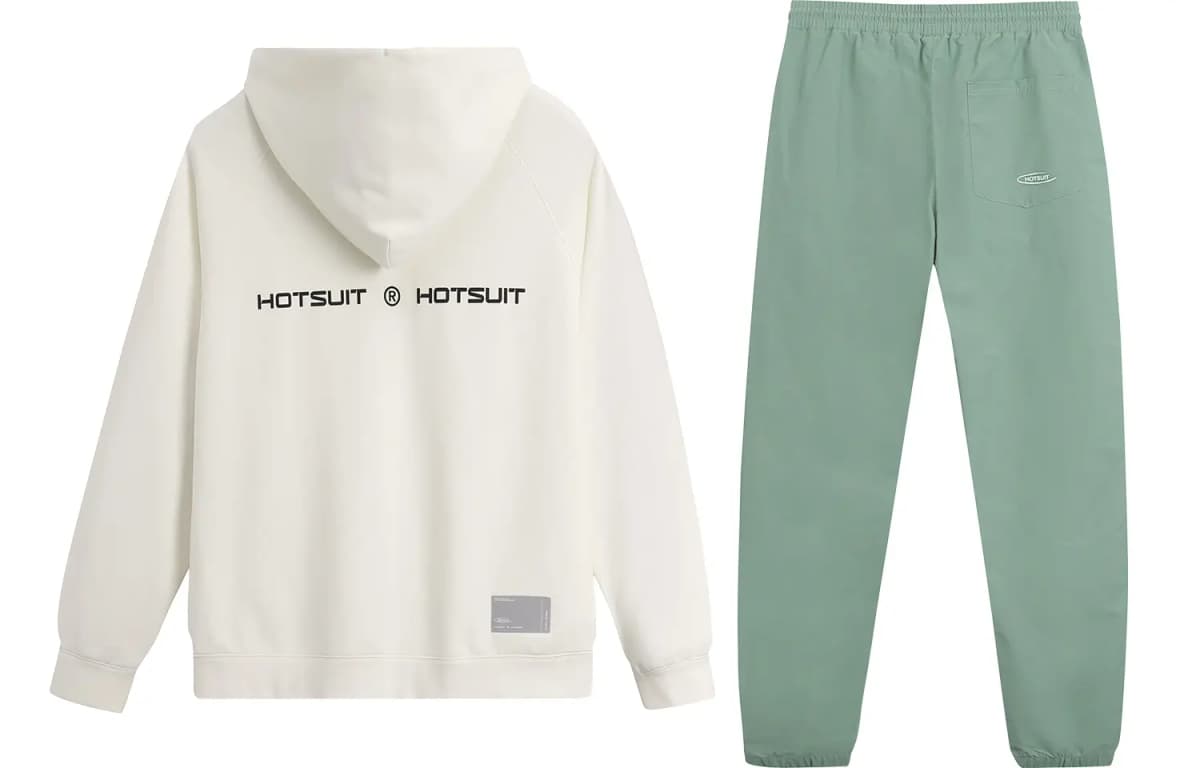 HOTSUIT Logo Zip Hoodie və Jogger Dəsti Unisex 18