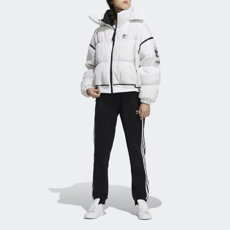 Adidas Originals LONG ZIP DOWN Qadın Puffer Pencəyi Ağ 5