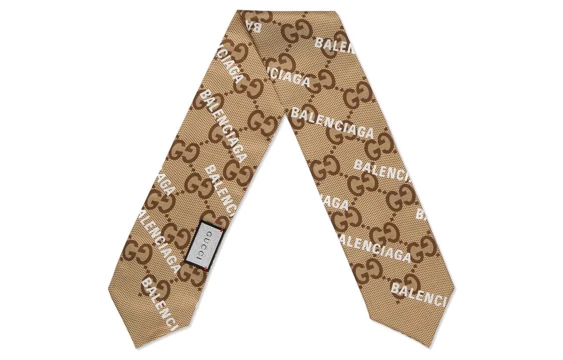 GUCCI Unisex Qalstuk Qəhvəyi 2