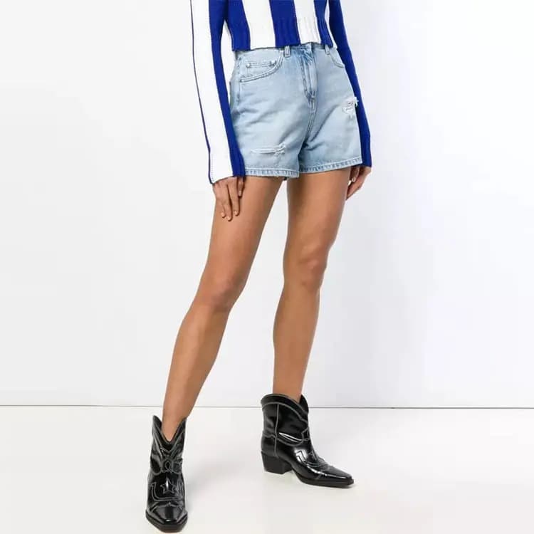 MSGM Qadın Denim Şort 2
