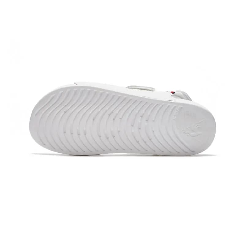 le coq sportif LCS OFFCOURT Classic Minimalist One-Strap Sandals Unisex White 5