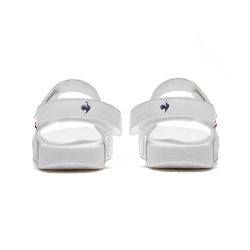 le coq sportif LCS OFFCOURT Classic Minimalist One-Strap Sandals Unisex White 4