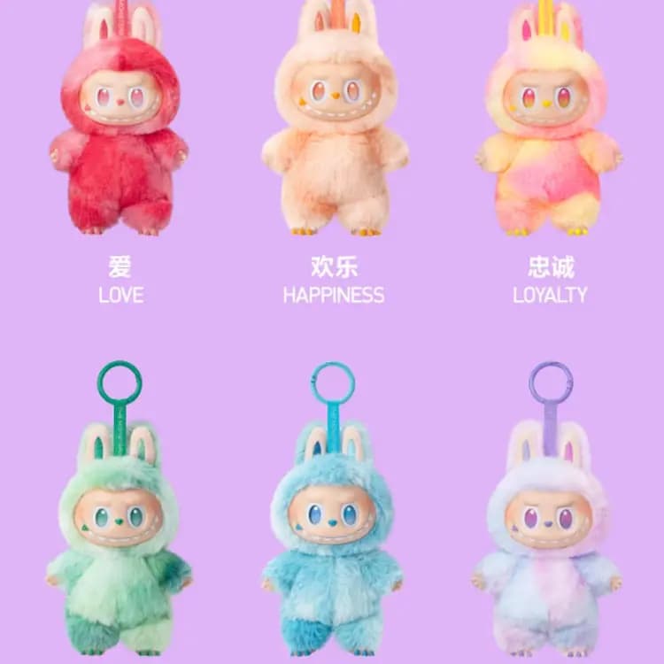 POP MART THE MONSTERS Vinyl Plush Pendant Labubu 3.0 High Alert Series Blind Box Single/Box of 6 6