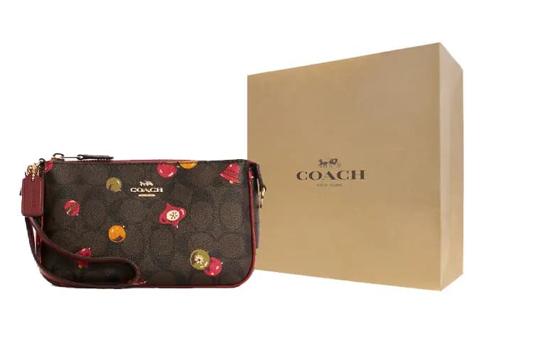 COACH Nolita Dəri Klutch Qadın Tünd Qəhvəyi 5