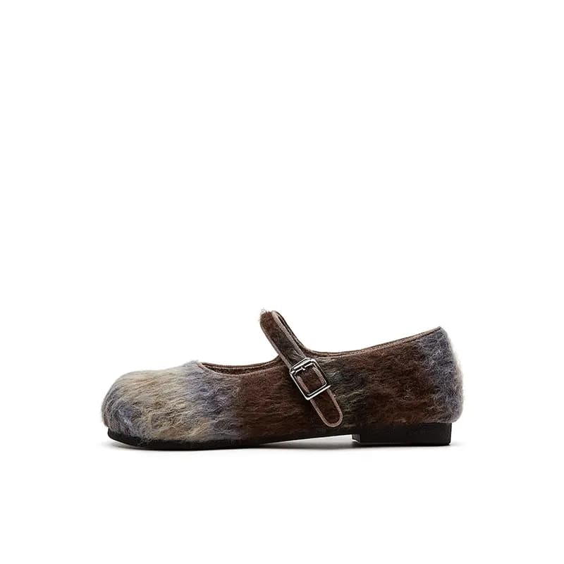 DAPHNE Round Toe Mary Jane Flats Women's