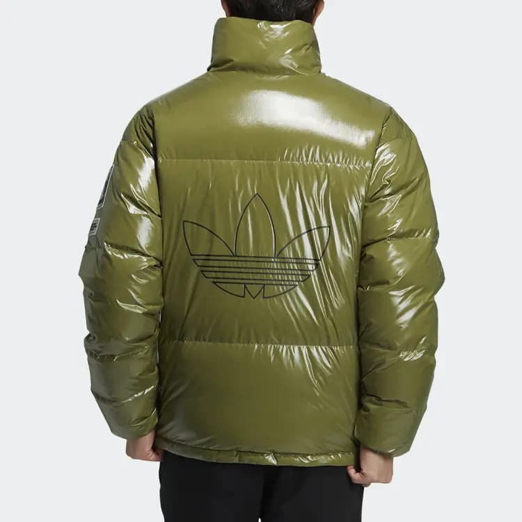 Adidas Originals Clover Series Down Jacket Winter Men's Green 3