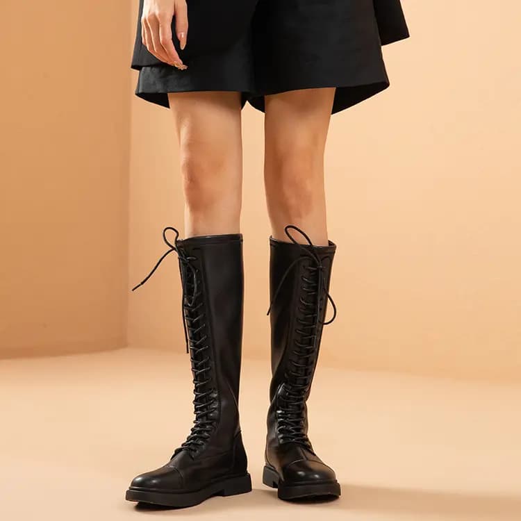 Beau Today Knee-high Boots Women's Classic Black 8