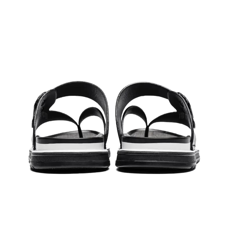 Mulinsen Niche Retro Simple Versatile Personality Stitching Anti-Friction Flip Flops Men's 3