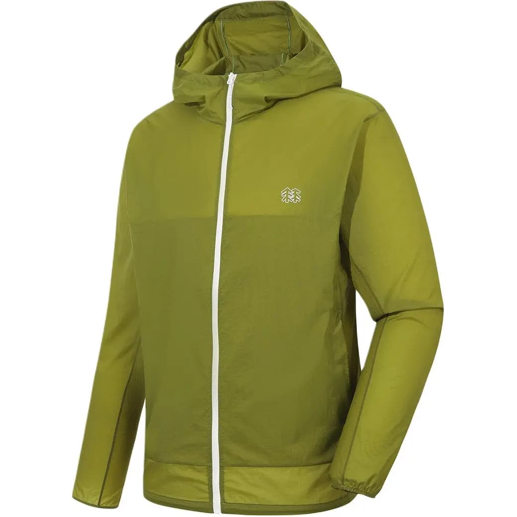 KOLON SPORT Logo Hooded Long Sleeve Hiking Jacket Men's Olive Green