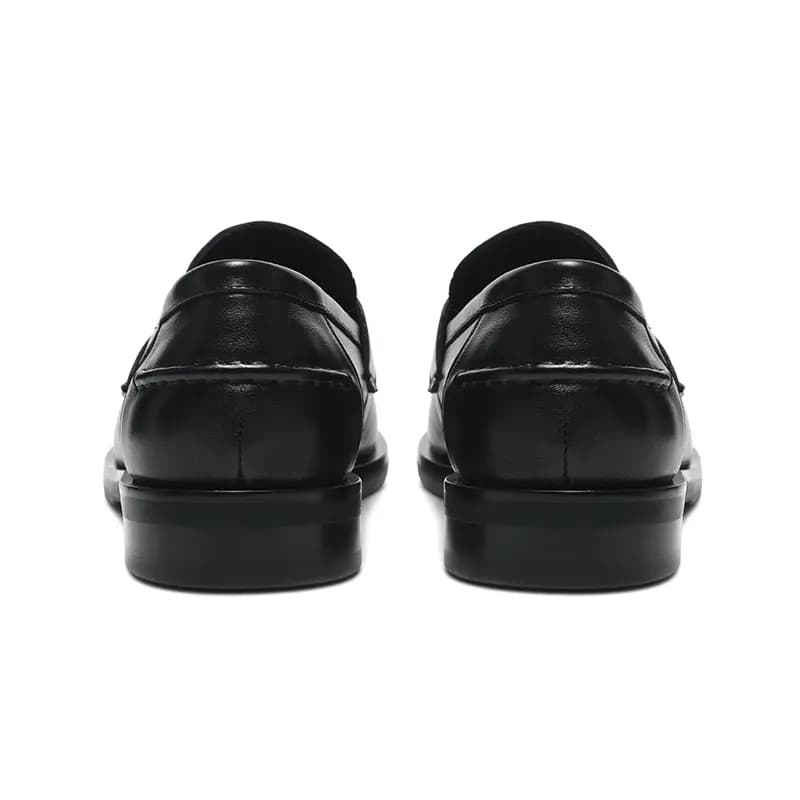 TERRA INCOGNITA Unisex Dəri Loafer Ayaqqabısı Qara 5