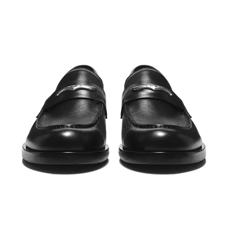 TERRA INCOGNITA Unisex Dəri Loafer Ayaqqabısı Qara 3
