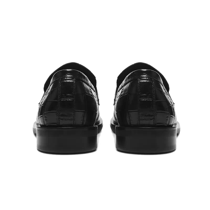 TERRA INCOGNITA Unisex Dəri Loafer Ayaqqabısı Qara 11
